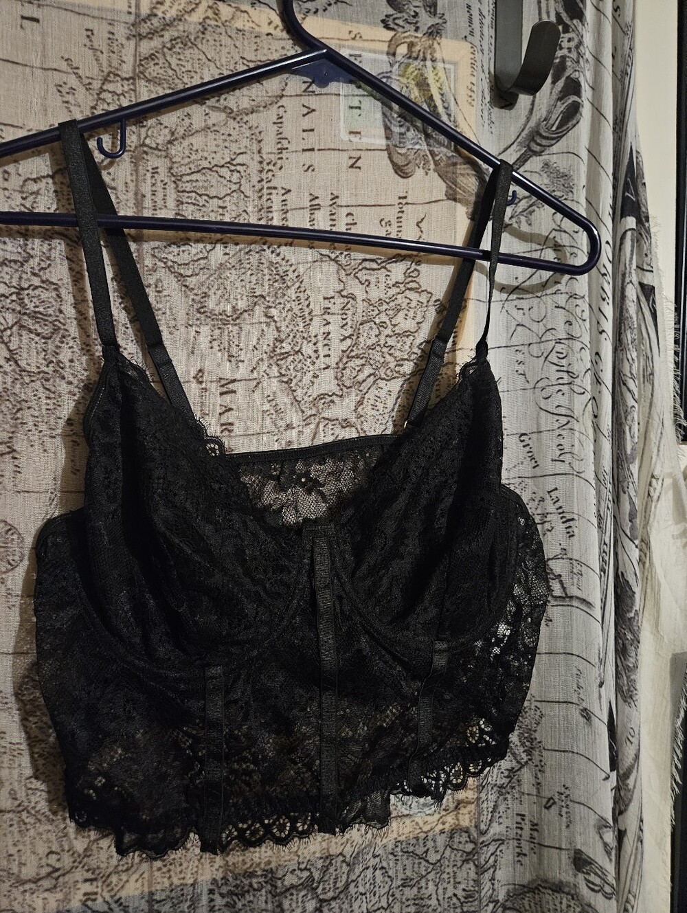 Large Black Lace Tank